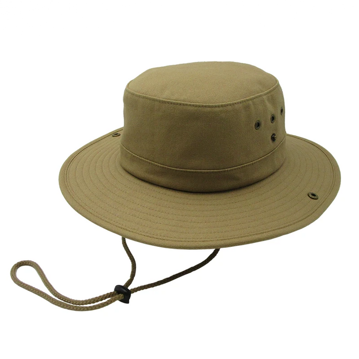 Adventurer UPF50+ Packable Safari Hat in Khaki with wide brim by Safari Store USA