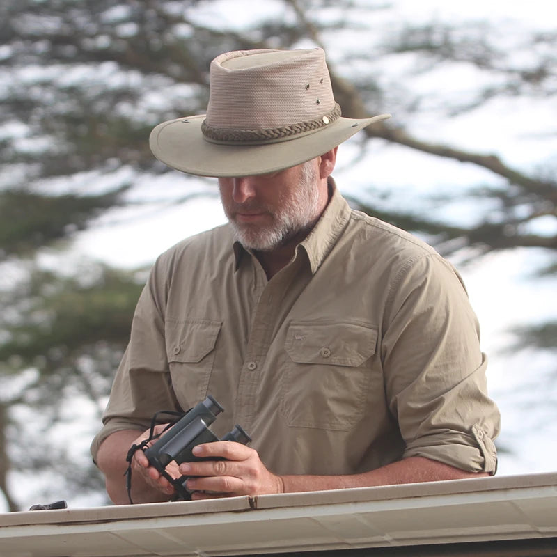 Men's Adventurer Outdoor Shirt in Katavi Khaki by Safari Store USA