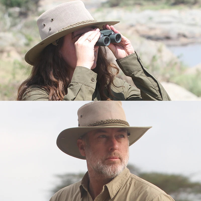 Frontier Ultimate Safari-Styled Wide-Brimmed Hat with UPF50+ for Men and Women by Safari Store USA
