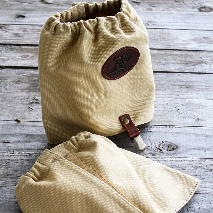 Canvas Leg Gaiters - hiking gaiters to wear over the ankles and shoes - by Safari Store USA