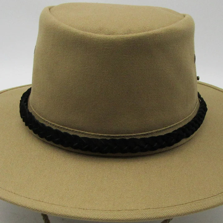 Style-your-own-hat Leather Braid in color Black. Hat bands for Frontier Hats sold by SafariStore.com