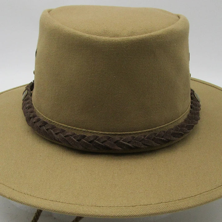 Style-your-own-hat Leather Braid in color Dark Brown. Hat band for Frontier Hats sold by SafariStore.com