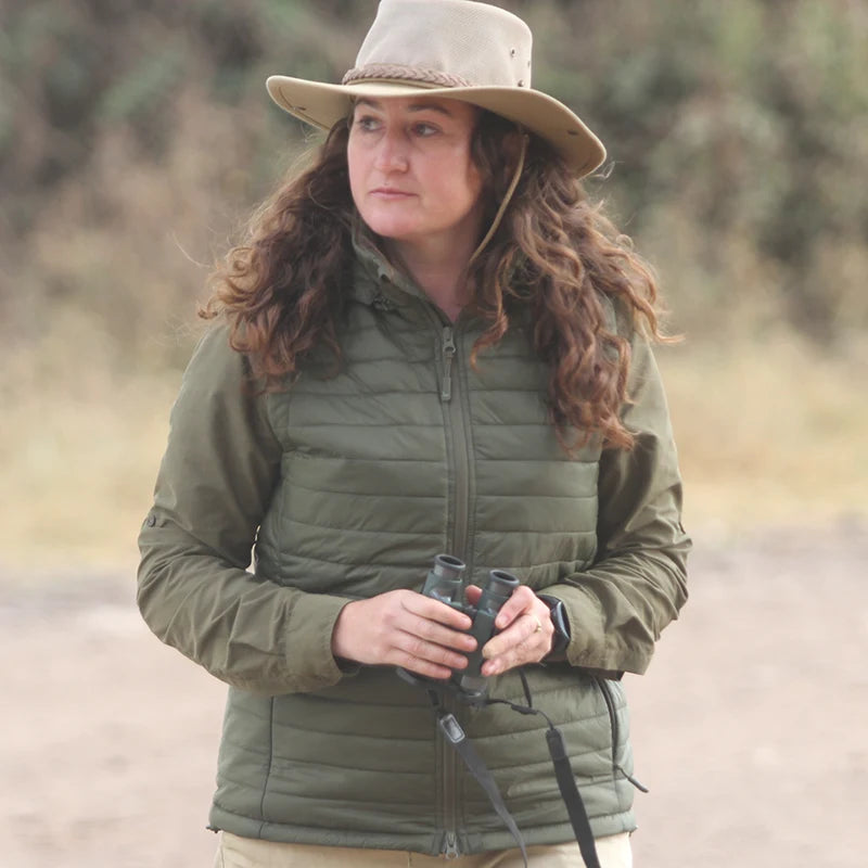 Women's Packable Puffer Jacket Vest with Primaloft insulation by Safari Store USA