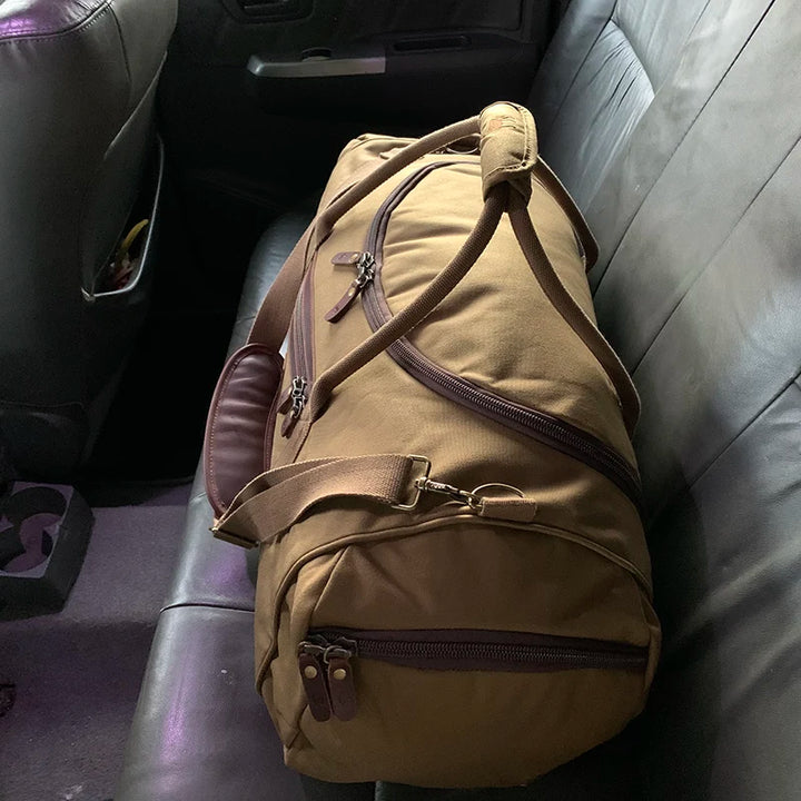Explorer IV canvas duffle bag for road trips by Safari Store USA