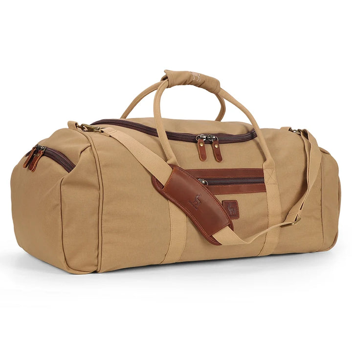 Explorer IV Safari, Travel, Road Trip Duffel Bag in Color Safari Tan