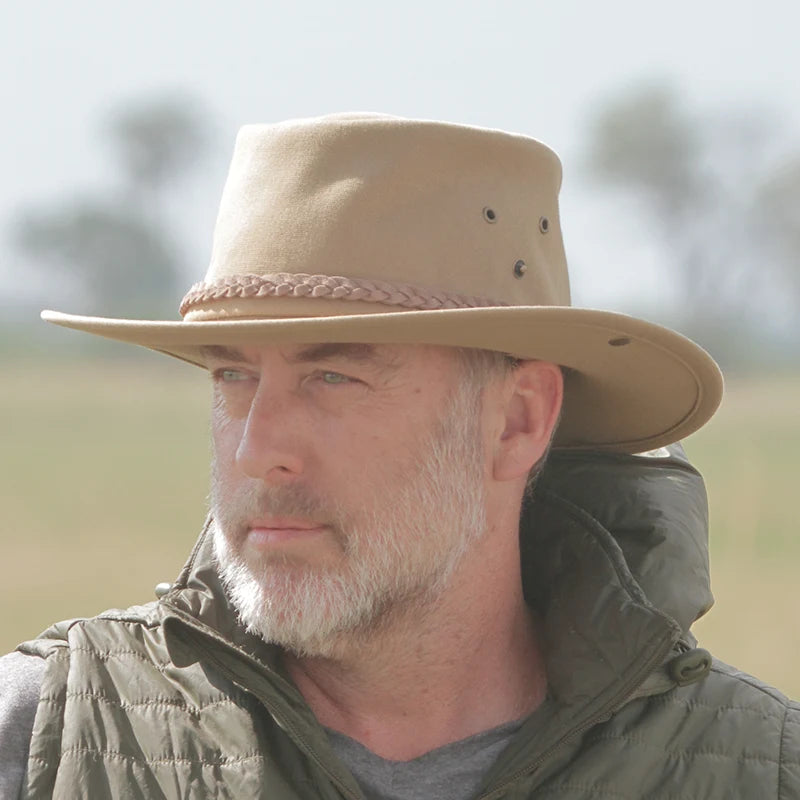 Frontier Full Canvas Wide-Brim Hat, UPF50+
