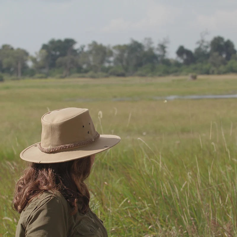 Frontier Full Canvas Wide-Brim Hat, UPF50+