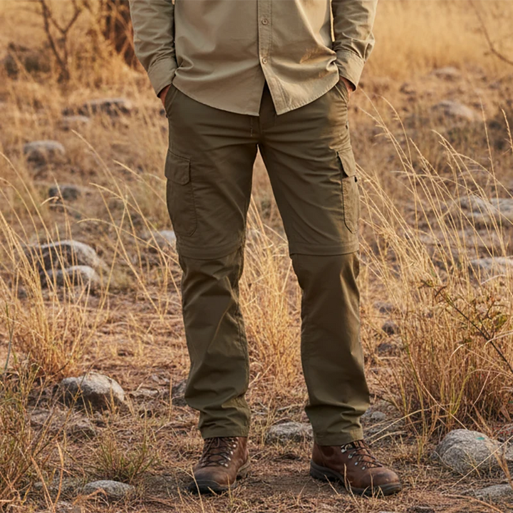 BUGTech+ Men's Convertible Insect Repellent Safari Pants in Khaki Olive by Safari Store USA