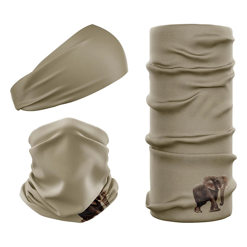 Elephant single-print neck gaiter from Safari Store USA