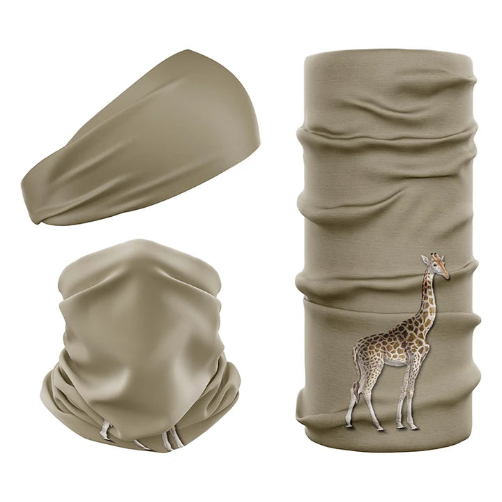Single vintage print giraffe Head&amp;Neck Scarf from Safari Store USA