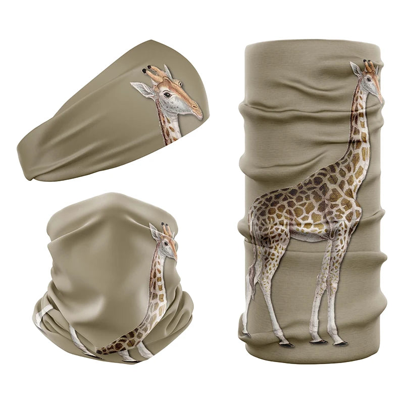 Large safari giraffe print tubular neck gaiter from Safari Store USA