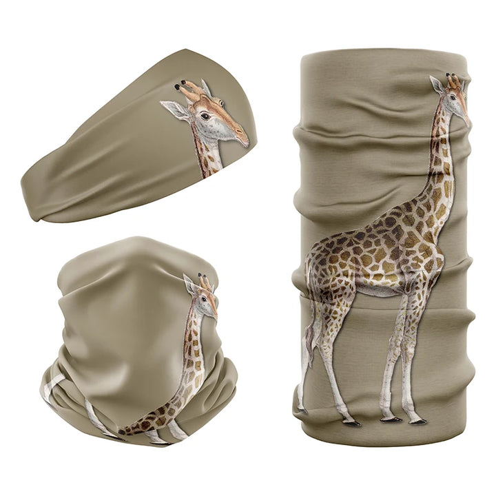 Large safari giraffe print tubular neck gaiter from Safari Store USA