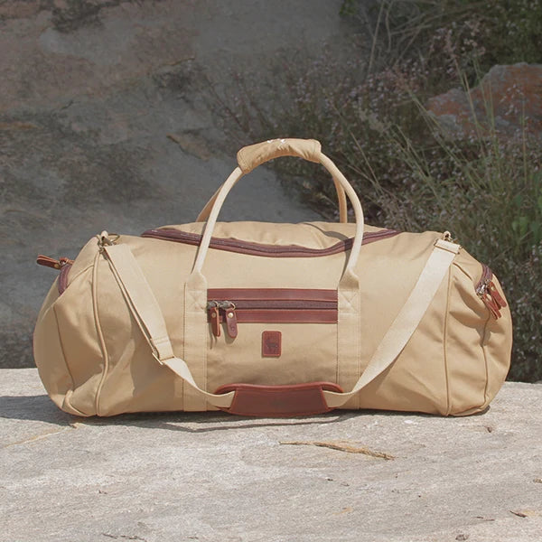 Explorer IV: The Ultimate 1000D Canvas Safari Duffel Bag, with Horseshoe-shaped Lockable Main Zip